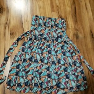 Pre-loved strapless dress.